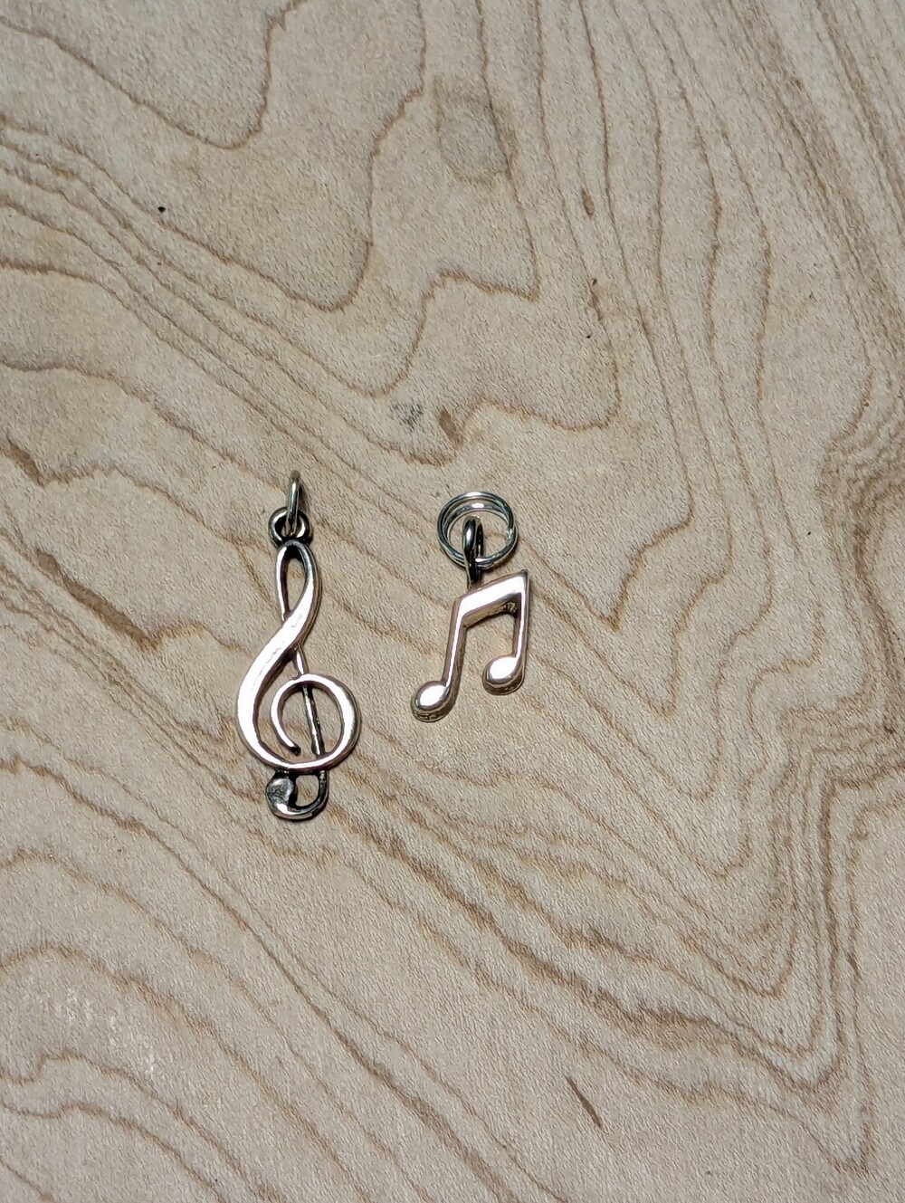 Sterling Silver Music Charms Bundle (Treble Clef &Note)
